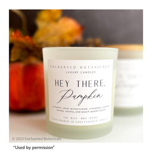 Hey There, Pumpkin Scented Candle